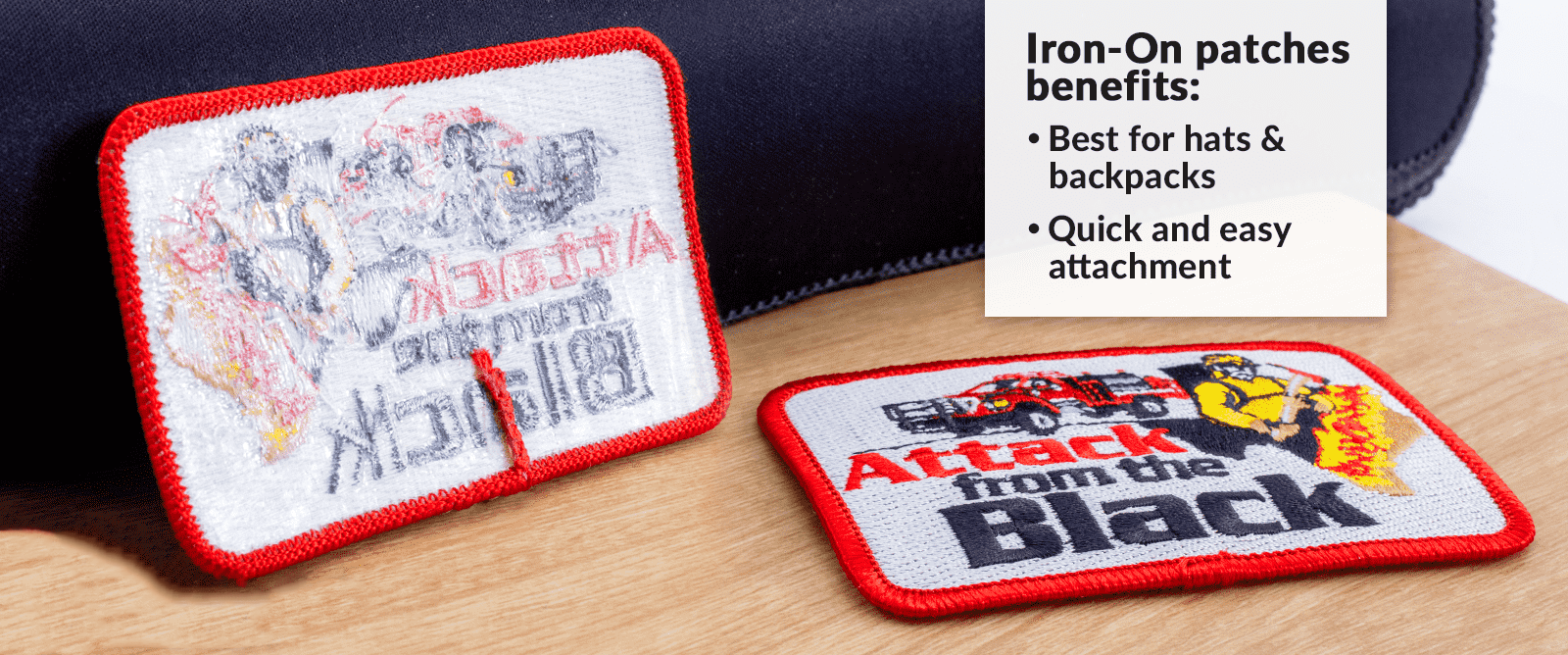 Iron en parches de bombero por parches de firma