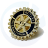 Entrega rápida de 16 mm Pins de esmalte rotativo Lion Club Pins Insignias