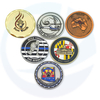 Logotipo personalizado personalizado 3D Aleación de zinc Grabado Grabado de recuerdo Fabricante de monedas de recuerdo Monedas