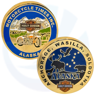 Concurso de carreteras abiertas de motocicleta de motocicletas personalizadas Monedas conmemorativas Harley Davidson Challenge Coin
