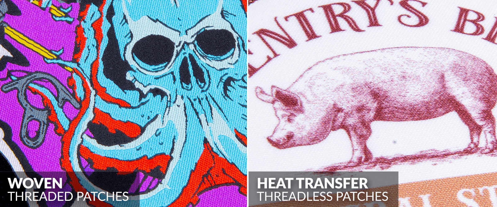 Patches tejidos vs transferencia de calor por parches de firma