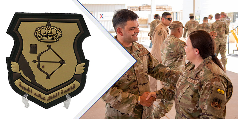 parche de PVC militar