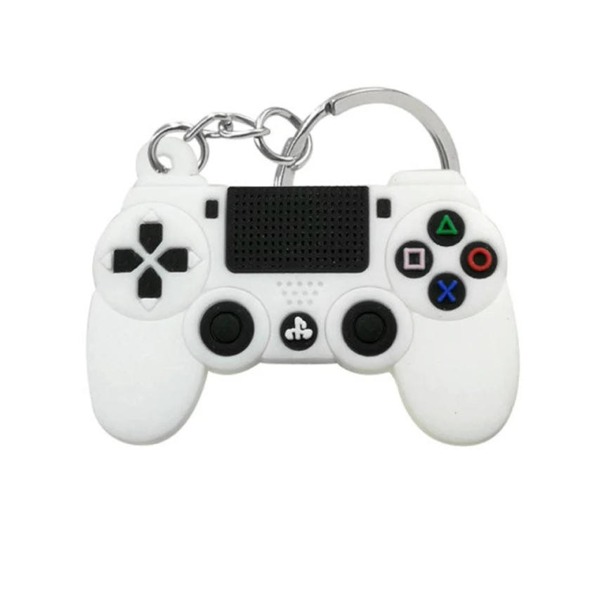 Máquina de juego al por mayor llavero PVC Keychain Soft Silicone Goma Gamepad Keychain