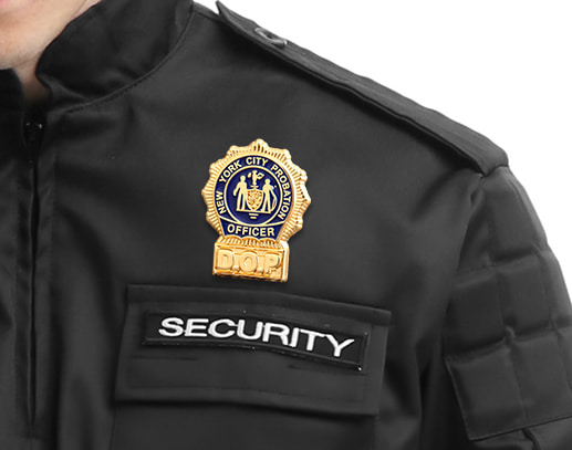 Police-Pin-on-the Uniform