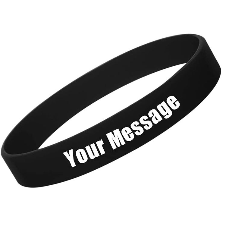 2023 Pulseras de silicona personalizada de Promotion Gravure Cheap Free Promotion con logotipo