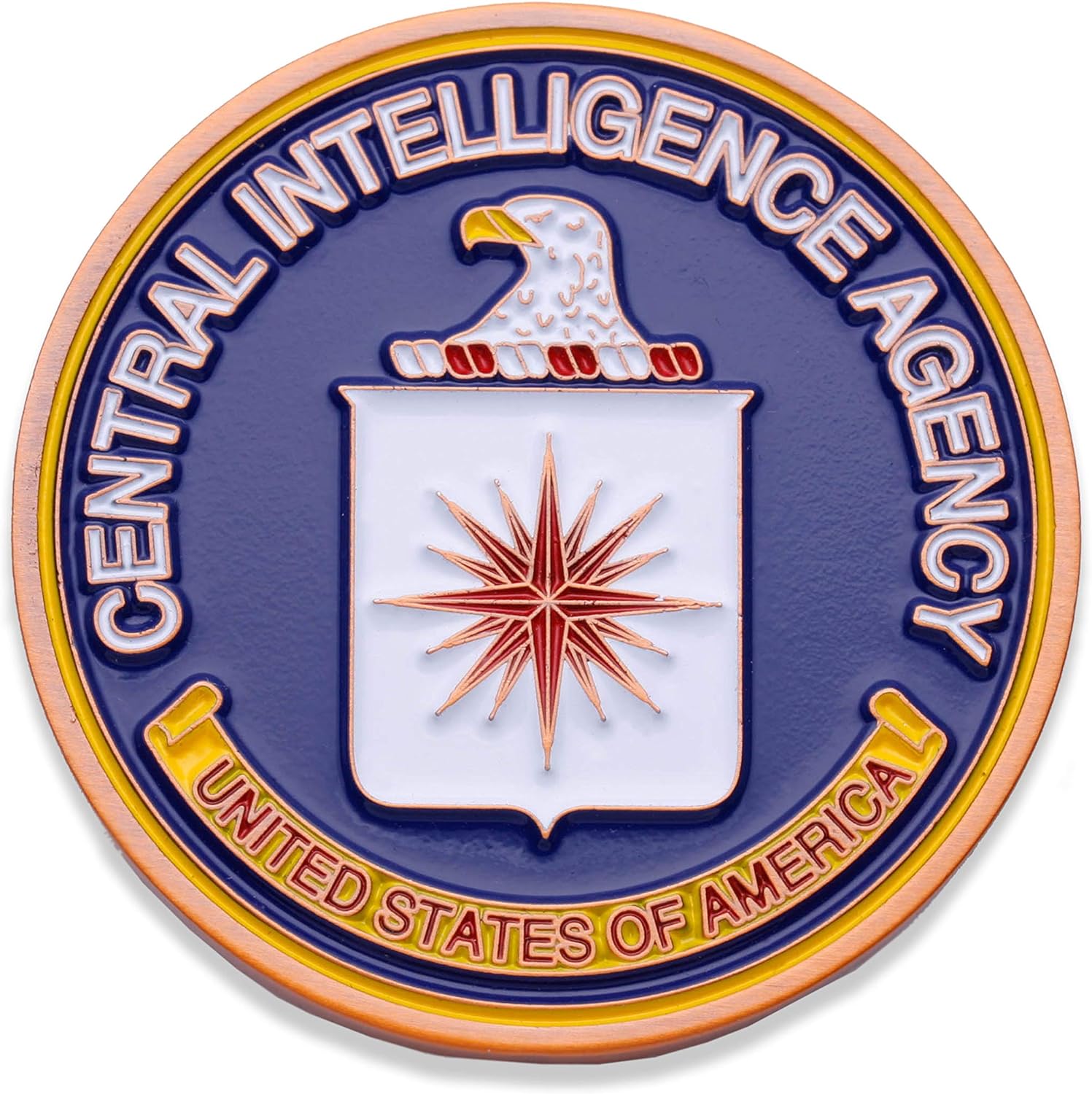 Custom USA Gobierno Gobierno Gobierno Agencia Central de Inteligencia Desafío Moned Metal CIA FBI DEA DESABLE