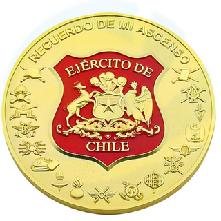 Fábrica al por mayor a granel CARACE CARACE 3D Black Chile Coin Chilean Airforce Challenge Monedas