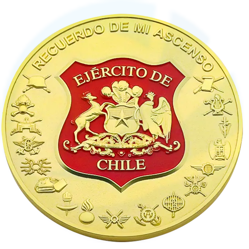 Fábrica al por mayor a granel CARACE CARACE 3D Black Chile Coin Chilean Airforce Challenge Monedas