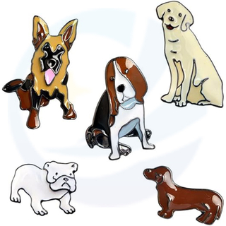 Productos de recuerdo Lindo diseño de mascotas Pet animal perro gato insignia de esmalte personalizado para perros regalos