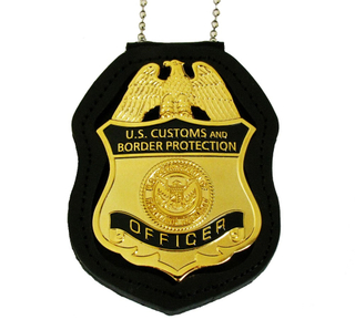 Oficial de CBP Aduanas de la insignia de aduanas y protección fronteriza Réplica de películas de películas