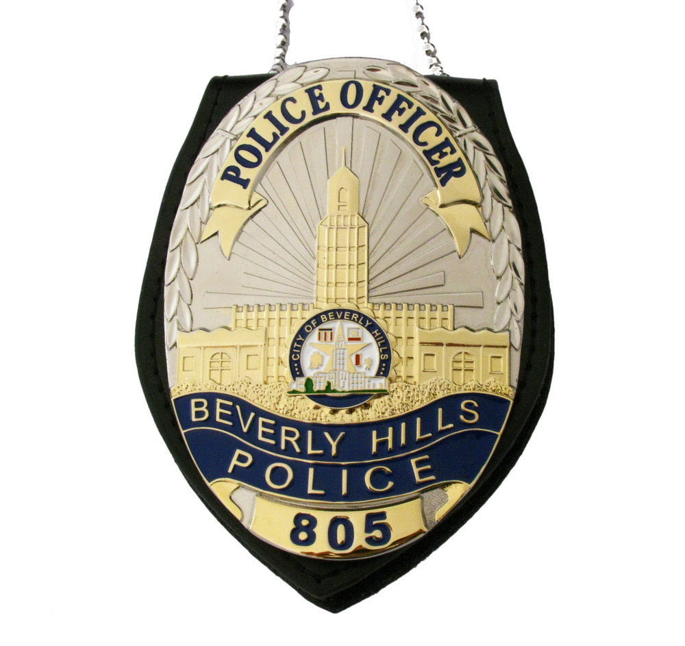 BHPD BEVERLY HILLS Oficial de policía de la insignia de réplica de la película con No.805