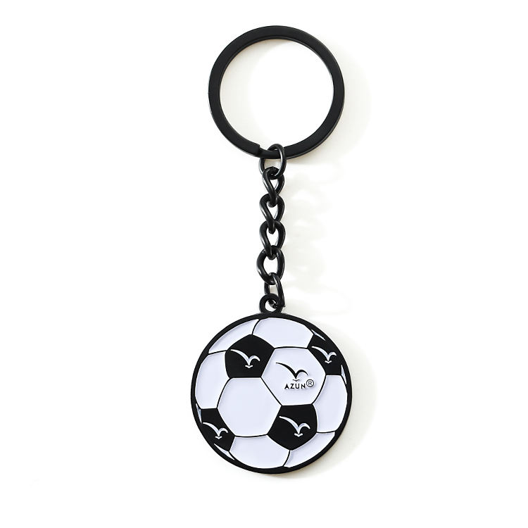 Camiseta de fútbol personalizada Keychain de metal para regalo