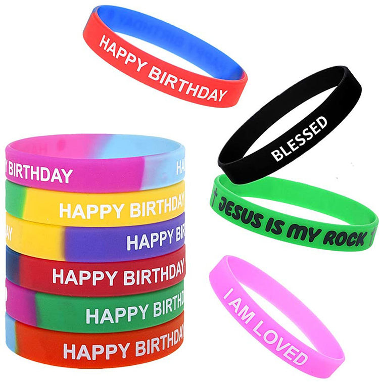 2023 Pulseras de silicona personalizada de Promotion Gravure Cheap Free Promotion con logotipo