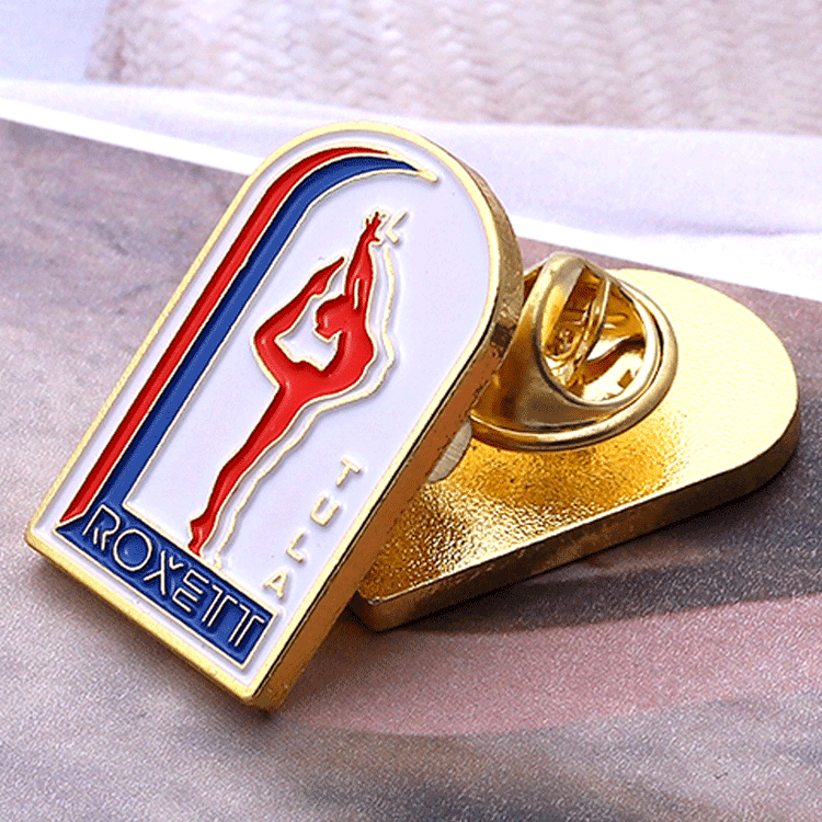 No MOQ Gold Metal Broche Pin Pin personalizado Pin de esmalte Sport Sport Dance Pins personalizado