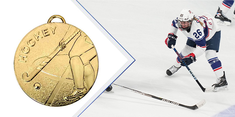 Medallas deportivas personalizadas: Celebrando campeones de hockey