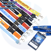 Fabricante Logotipo promocional personalizado Lanyard con sublimación de cuello Impresión Poliéster Lanyards para insignia de tarjeta de identificación