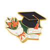 Factory Student Clase Graduate Graduation Gift Bachelor Hat Diploma de esmalte Pin de la solapa de la solapa de esmalte