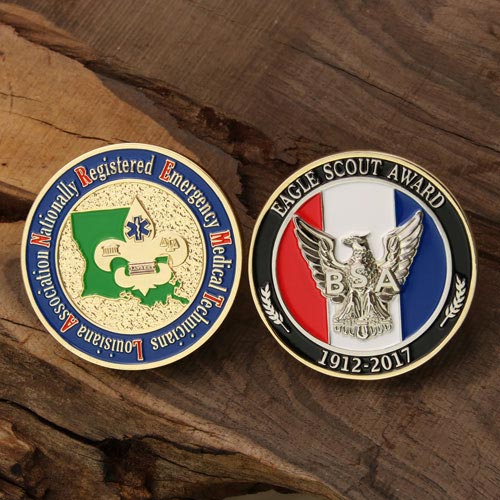 Moneda de desaf&iacute;o de esmalte suave