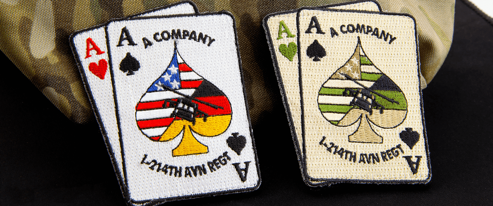 Una empresa parches de parches de firma