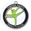 Diseño personalizado Competencia de medalla de danza personalizada Medalla de metal de aleación de zinc Medalla de gimnasia de patinaje con cinta