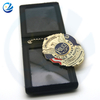 China Custom Metal 3D Gold Silver Imprenta Bordado tejido de la policía Militar Military Trofeo Awards Awards de la bandera de la lata del pecho del hombro Pin insignia