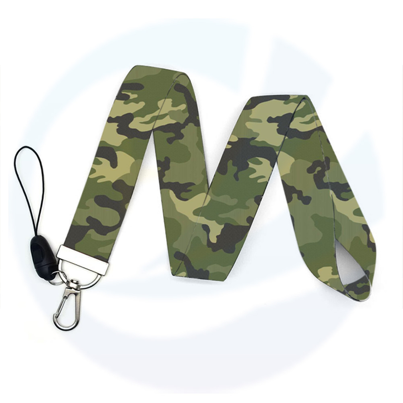 Polyester Polyester Calor Transferencia de calor Militar Uniforme Militares Logotipo Sublimación Camuflaje impreso Lanyard