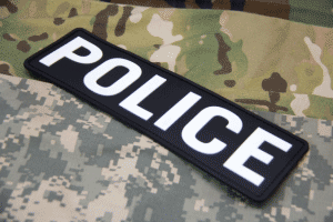 Parches de PVC de la polic&iacute;a