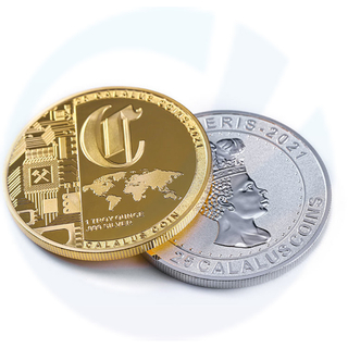 Haga su propia moneda de desafío de plata de oro de metal con commemorativo de oro personalizado logotipo de logotipo
