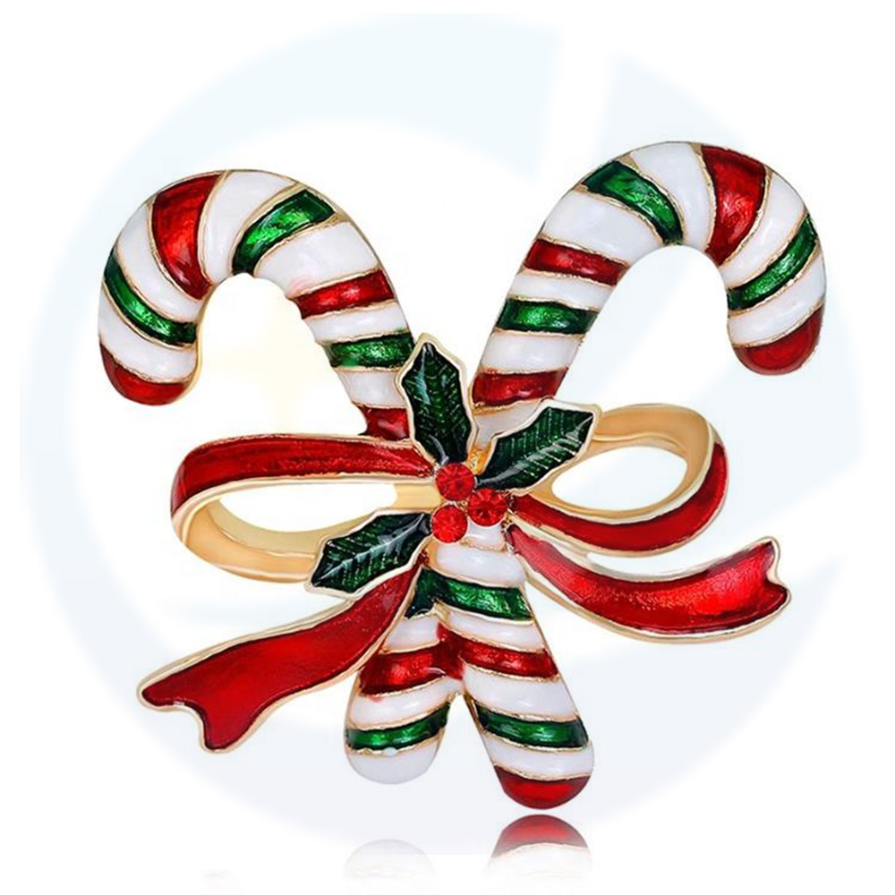 Emblema de Navidad personalizado, decoración de vacaciones 3D Pins, Pin de solapa