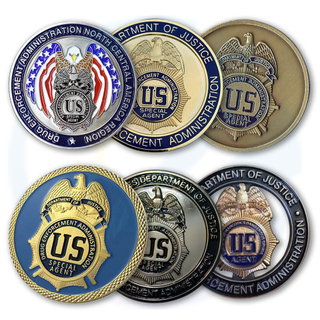 Fabricantes de monedas personalizadas increíbles impresionantes policías personalizados personalizados U. S. Administración de drogas (DEA) Desafío de Oficial Correccional Moneda