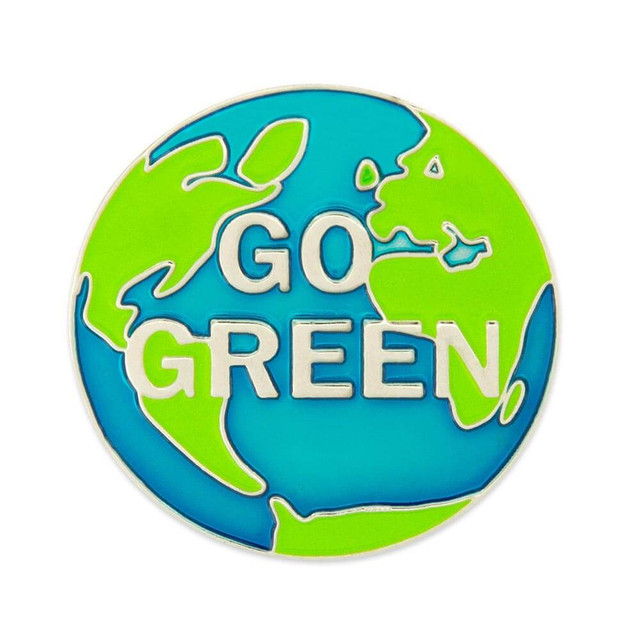 Nuevo estilo personalización barata Eco - Vida verde Respeto La tierra Soft y el esmalte de esmalte dura Insignia de protección ambiental del medio ambiente Pin por regalo