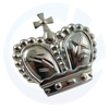 Precio competitivo Mayorista Silver Silver Silver Royal Crown Metal Insignia Real Lapa Royal Pin