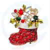 Emblema de Navidad personalizado, decoración de vacaciones 3D Pins, Pin de solapa