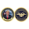 Artículos de apoyo electoral personalizado que hacen un presidente militar de los Estados Unidos Monedas grabadas Presidential Unique Cool Challenge Coin