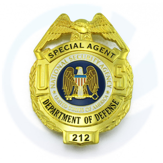 Departamento de Defensa de EE. UU. Departamento de defensa del agente especial de la insignia de la película con el número 212