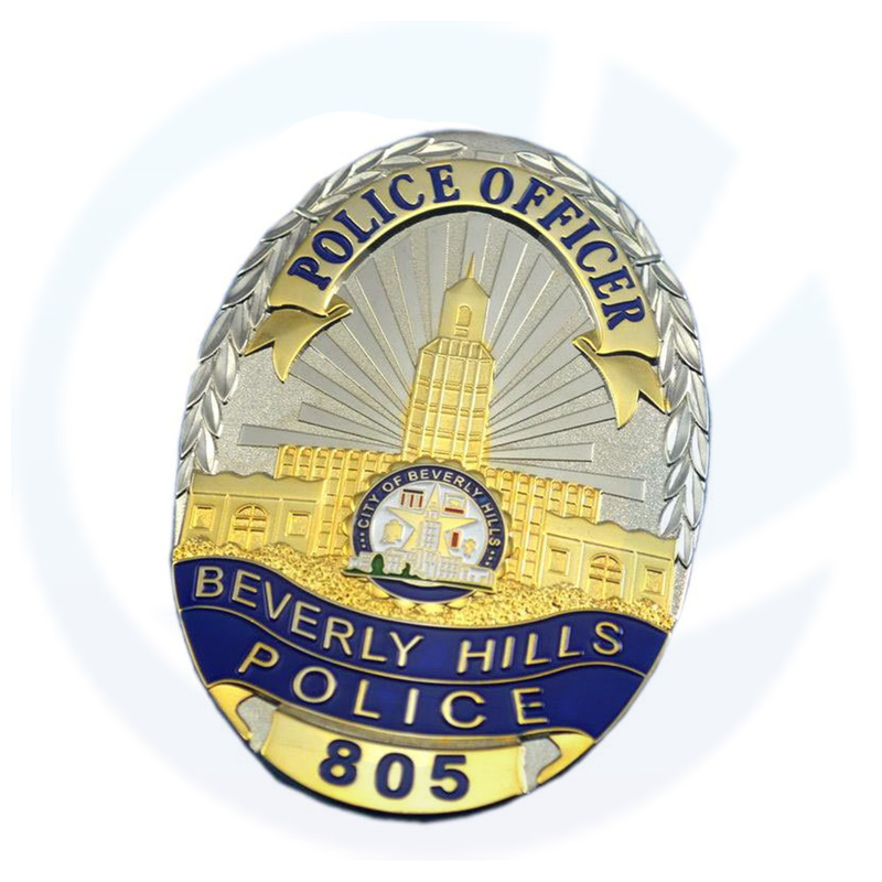 BHPD BEVERLY HILLS Oficial de policía de la insignia de réplica de la película con No.805