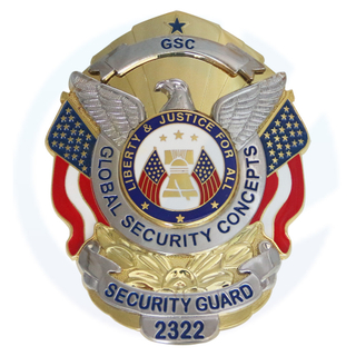 Oficial de detectives de metal personalizado personalizado Sheriff Seguridad Policía Militar Insignia de honor Emblema magnético Capellán Capellán Público Pin Insignia