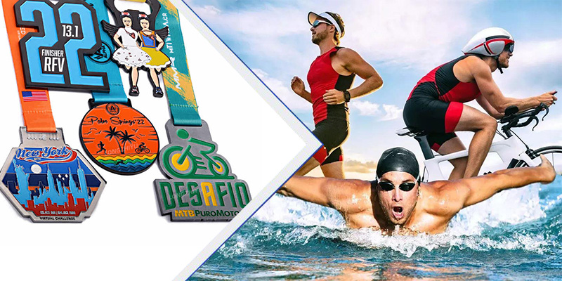 Medallas deportivas personalizadas: celebrando los logros de triatlón