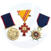 Fábrica Al por mayor al por mayor Medallón de Honor de US Custom Medallion de US con barra de cinta corta