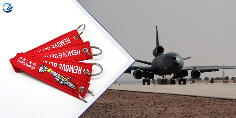 Retire antes de las etiquetas de la llave de vuelo