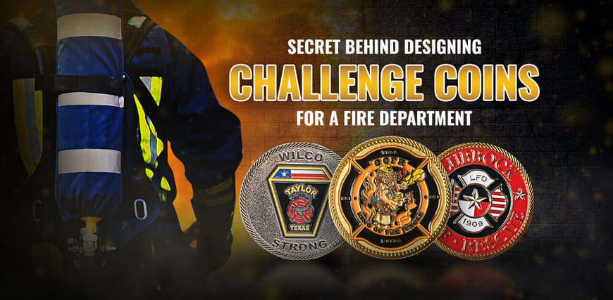 Dise&ntilde;o de monedas de desaf&iacute;o para un departamento de bomberos