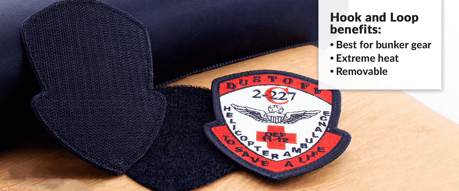 Patches de bombero de gancho y bucle de Signature Patc