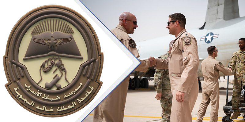 parche de PVC militar