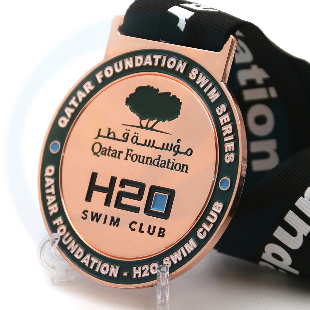 Saudi Qatar Swimming Club Recursos hídricos Medalla de la competencia de natación