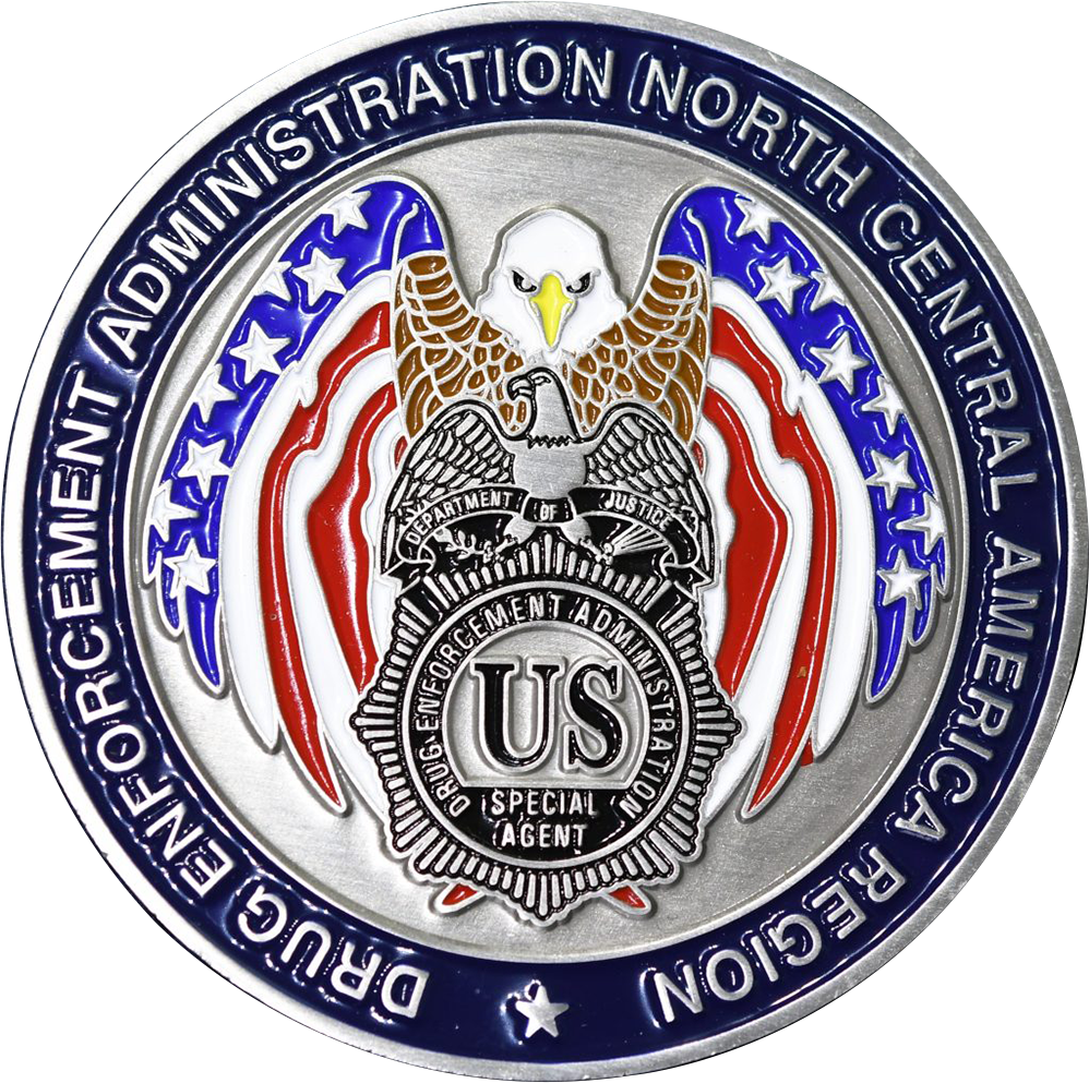 Fabricantes de monedas personalizadas increíbles impresionantes policías personalizados personalizados U. S. Administración de drogas (DEA) Desafío de Oficial Correccional Moneda