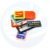 Logotipo de goma elevado personalizado parche de parches de PVC de insignia de silicona