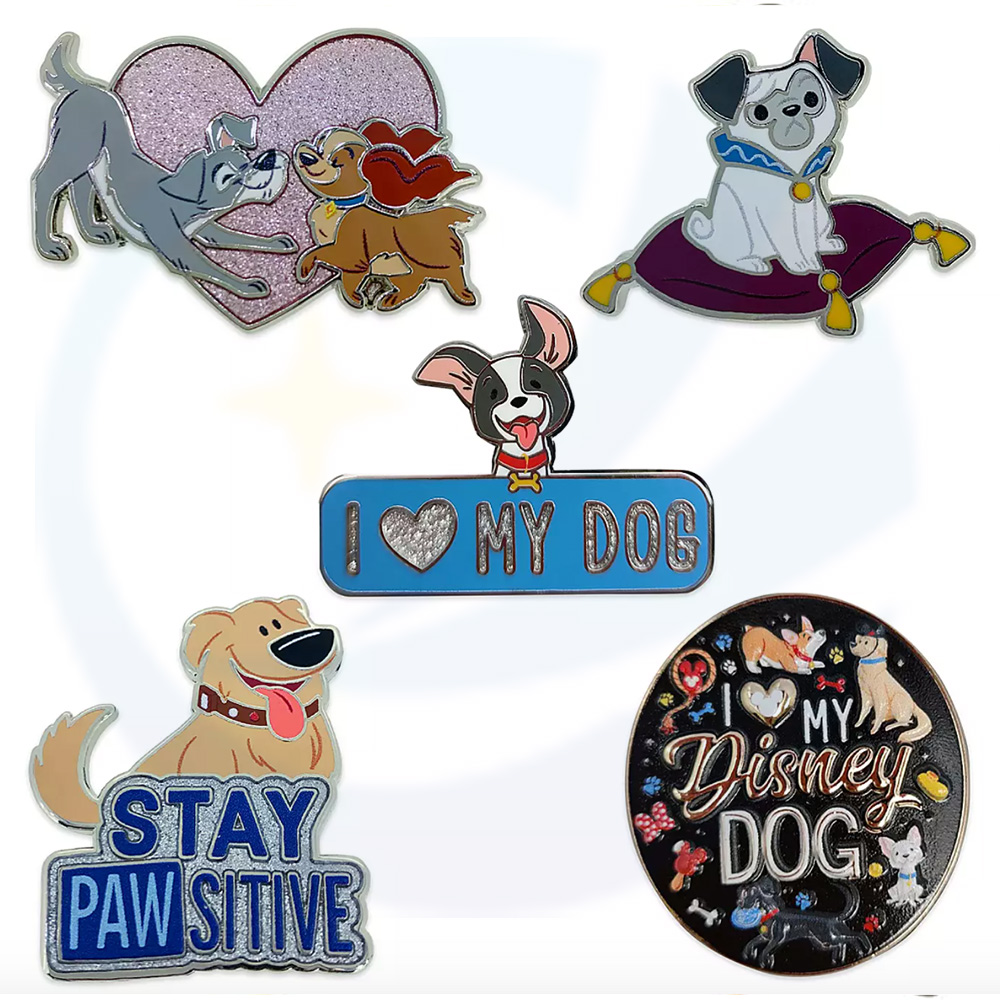 Productos de recuerdo Lindo diseño de mascotas Pet animal perro gato insignia de esmalte personalizado para perros regalos