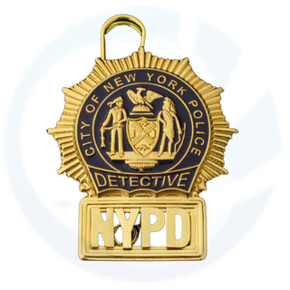 NYPD New York Police Detective Insignia de réplica de películas de películas