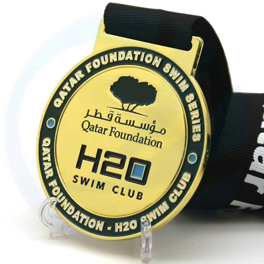 Saudi Qatar Swimming Club Recursos hídricos Medalla de la competencia de natación