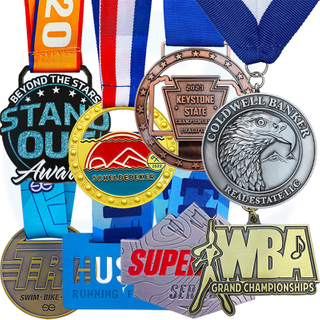 Fabricación sin orden mínimo de fútbol de fútbol de fútbol de metal Voleibol Voleibol Gimnasia Danza Sport Race Medallas personalizadas